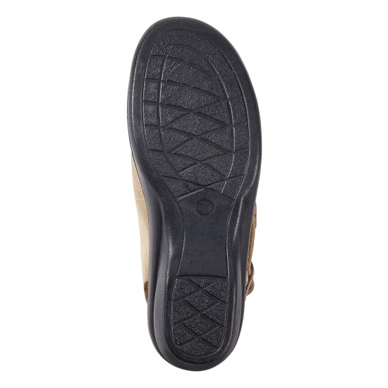 Vermont Country Store Women's Beautiful Blossoms Adjustable Leather Sandals Blue 4 Vermont Country Store Women's Beautiful Blossoms Adjustable Leather Sandals Blue - Image 2