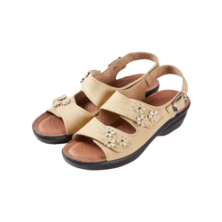 Vermont Country Store Women's Beautiful Blossoms Adjustable Leather Sandals Blue 14 Vermont Country Store Women's Beautiful Blossoms Adjustable Leather Sandals Blue -Cheap Nasty Store unnamed file 102