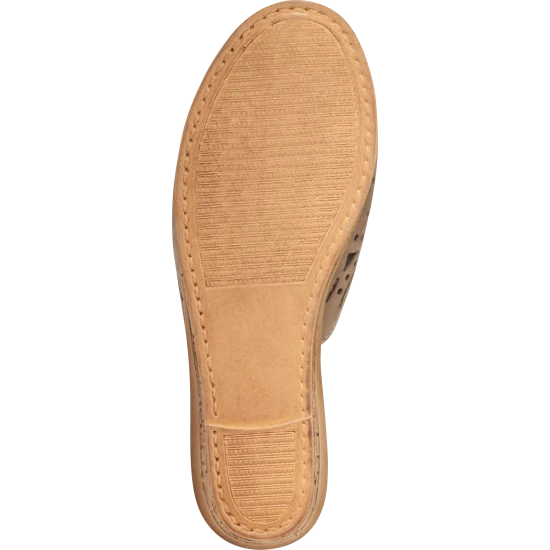 Vermont Country Store Women's Leather Cutwork Slides Blue 9 Vermont Country Store Women's Leather Cutwork Slides Blue - Image 7