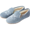 Vermont Country Store Women's Embroidered Suede Ballet Slippers Blue 1 Vermont Country Store Women's Embroidered Suede Ballet Slippers Blue -Cheap Nasty Store unnamed file 117