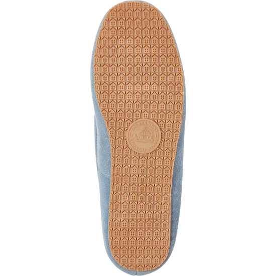 Vermont Country Store Women's Embroidered Suede Ballet Slippers Blue 4 Vermont Country Store Women's Embroidered Suede Ballet Slippers Blue - Image 2