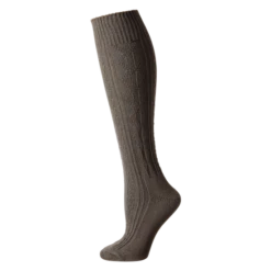 Vermont Country Store Women's Cotton-Blend Cable-Knit Knee Socks Navy