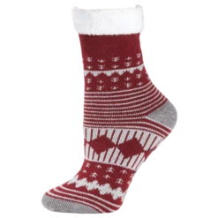 Vermont Country Store Women's Moose-on-the-Loose Flannel Pajamas White