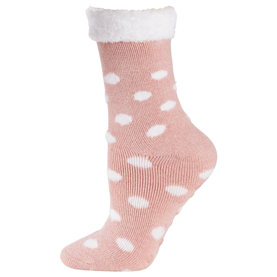 Vermont Country Store Women's Cabin Fleece Slipper Socks, 2 Pairs 8 Vermont Country Store Women's Cabin Fleece Slipper Socks, 2 Pairs - Image 6