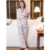 Women's Peanuts Snow Fun Pajamas White