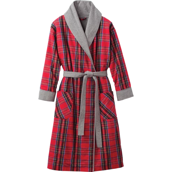 Vermont Country Store Women's Double-Comfort Portuguese Flannel Robe Watercolor Dreams/watercolor Plaid 4 Vermont Country Store Women's Double-Comfort Portuguese Flannel Robe Watercolor Dreams/watercolor Plaid - Image 2