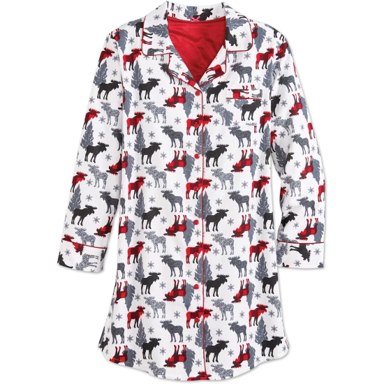 Eileen West Fairy Tale Flannel Nightgown Pink 9 Eileen West Fairy Tale Flannel Nightgown Pink - Image 7