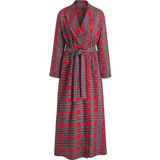 Vermont Country Store Women's Portuguese Cotton Flannel Nightshirt Pastel Plaid 6 Vermont Country Store Women's Portuguese Cotton Flannel Nightshirt Pastel Plaid - Image 4