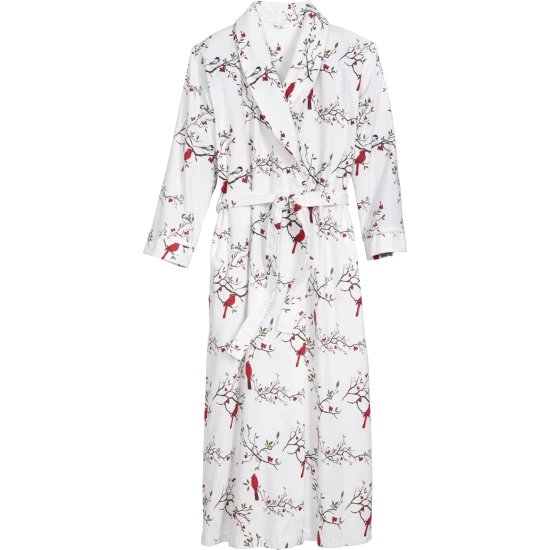 Vermont Country Store Women's Chenille Blossom Robe Blue 3 Vermont Country Store Women's Chenille Blossom Robe Blue