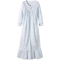 Vermont Country Store Women's Ultra-Soft Fleece Cowl-Neck Lounger Denim