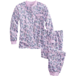 Vermont Country Store Women's Jersey Knit Ski Pajamas Purple Floral -Cheap Nasty Store unnamed file 198