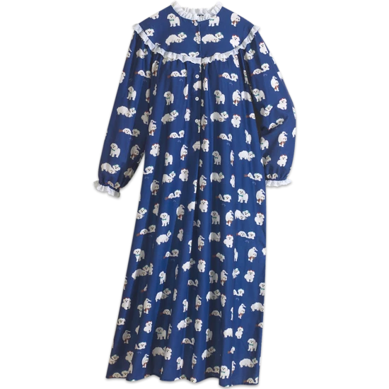 Vermont Country Store Women's Holly Berry Cotton-Knit Pajamas Holly Print 3 Vermont Country Store Women's Holly Berry Cotton-Knit Pajamas Holly Print
