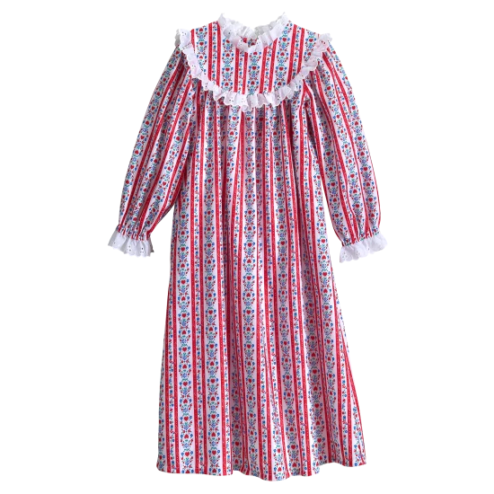 Vermont Country Store Women's Holly Berry Cotton-Knit Pajamas Holly Print 5 Vermont Country Store Women's Holly Berry Cotton-Knit Pajamas Holly Print - Image 3