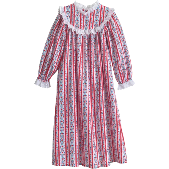 Vermont Country Store Women's Holly Berry Cotton-Knit Pajamas Holly Print 6 Vermont Country Store Women's Holly Berry Cotton-Knit Pajamas Holly Print - Image 4