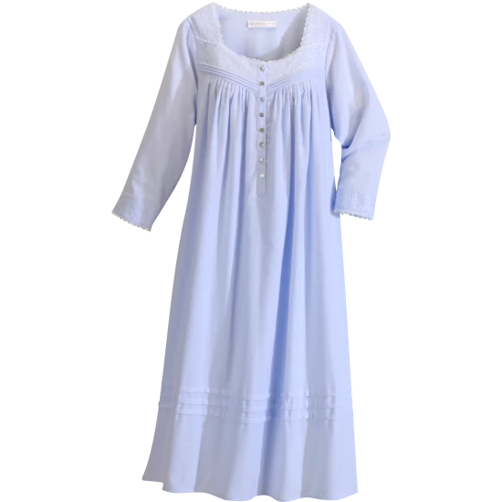 Eileen West Fairy Tale Flannel Nightgown Pink 5 Eileen West Fairy Tale Flannel Nightgown Pink - Image 3