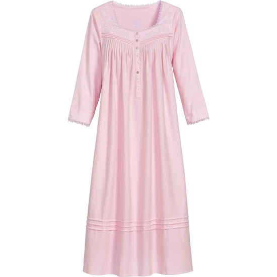 Eileen West Fairy Tale Flannel Nightgown Pink 10 Eileen West Fairy Tale Flannel Nightgown Pink - Image 8