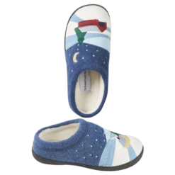 Vermont Country Store Women's Suede Slipper Clogs With Ragg Cuffs Wine