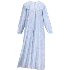 Lanz Of Salzburg Lanz Nantucket Rose 54 Inch Flannel Nightgown Mint -Cheap Nasty Store unnamed file 260