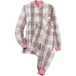 Vermont Country Store Sweetheart Rose Embroidered Cotton Nightgown White