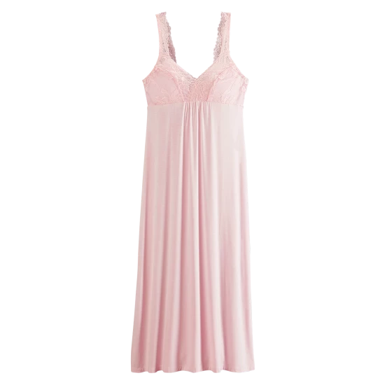 Ella Simone Misty Dreams Cotton/Modal Nightgown Blue Floral 7 Ella Simone Misty Dreams Cotton/Modal Nightgown Blue Floral - Image 5