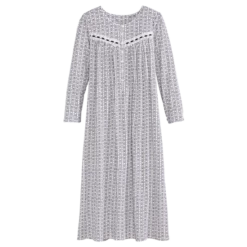 Vermont Country Store Women's Sweet Violets Cotton Knit Pajamas