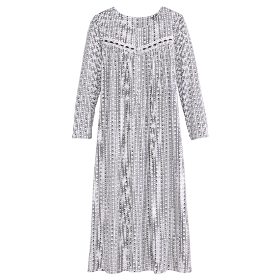 Vermont Country Store Women's Sweet Violets Cotton Knit Pajamas 3 Vermont Country Store Women's Sweet Violets Cotton Knit Pajamas