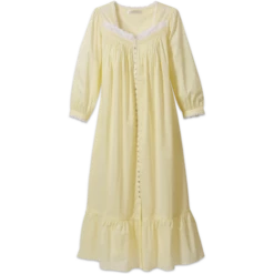 Eileen West Lavender Print Cotton/Modal Bed Jacket