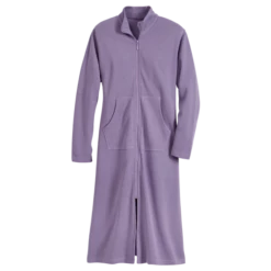 Vermont Country Store Women's Mini Rib Zip-Front Robe Blue 7 Vermont Country Store Women's Mini Rib Zip-Front Robe Blue -Cheap Nasty Store unnamed file 308