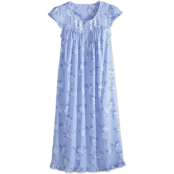 Lanz Of Salzburg Lanz Daisy Delight Cotton Knit Nightgown Navy -Cheap Nasty Store unnamed file 309