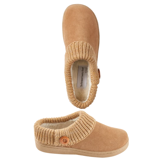 Vermont Country Store Women's Cross-Strap Terry Slide Slippers Pink 8 Vermont Country Store Women's Cross-Strap Terry Slide Slippers Pink - Image 6