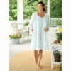 Eileen West Aqua Scroll Cotton Short Robe 2 Eileen West Aqua Scroll Cotton Short Robe -Cheap Nasty Store unnamed file 342