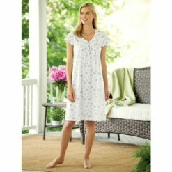 Vermont Country Store Sweet Violets Cotton Knit Nightgown 7 Vermont Country Store Sweet Violets Cotton Knit Nightgown -Cheap Nasty Store unnamed file 351