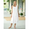 Vermont Country Store Embroidered Flowers Cotton Nightgown White -Cheap Nasty Store unnamed file 362