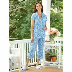 Ella Simone Blue Danube Robe Blue Floral