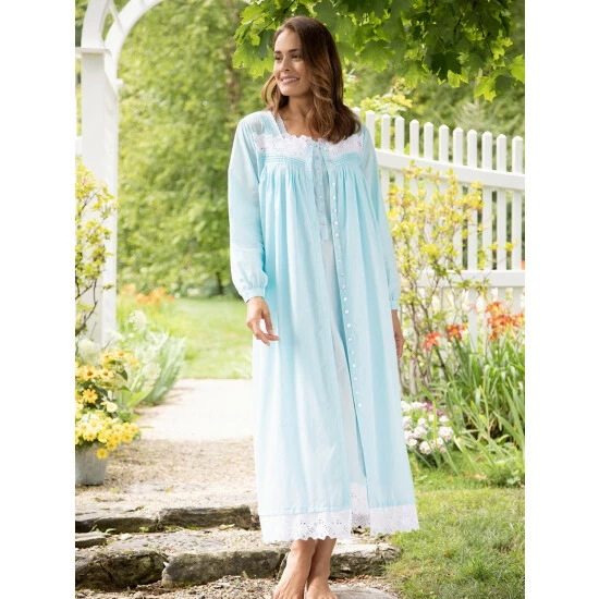 Lanz Of Salzburg Original Lanz Tyrolean Cotton Lawn Nightgown Pink 4 Lanz Of Salzburg Original Lanz Tyrolean Cotton Lawn Nightgown Pink - Image 2