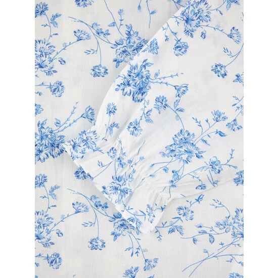 Vermont Country Store Women's Seersucker Long Pajamas Lavender 5 Vermont Country Store Women's Seersucker Long Pajamas Lavender - Image 3