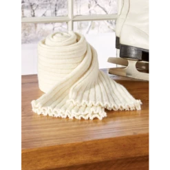 Vermont Country Store Women's Rib-Knit Thigh-High Leg Warmers Black