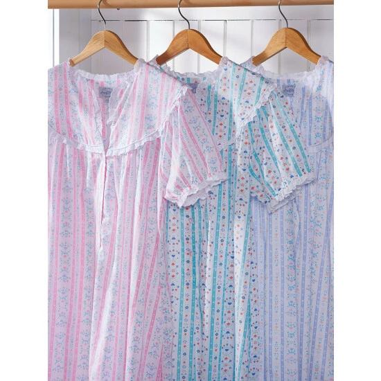 Lanz Of Salzburg Original Lanz Tyrolean Cotton Lawn Nightgown Pink 6 Lanz Of Salzburg Original Lanz Tyrolean Cotton Lawn Nightgown Pink - Image 4
