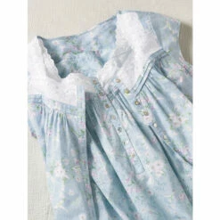 Lanz Of Salzburg Lanz Hummingbird Cotton Lawn Robe Periwinkle Blue -Cheap Nasty Store unnamed file 433