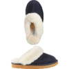 Vermont Country Store Women's Sheepskin Scuffs Navy 2 Vermont Country Store Women's Sheepskin Scuffs Navy -Cheap Nasty Store unnamed file 44