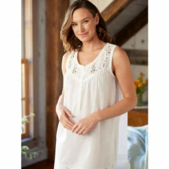 Vermont Country Store Women's Brushed-Back-Satin Orchid Nightshirt Navy 15 Vermont Country Store Women's Brushed-Back-Satin Orchid Nightshirt Navy -Cheap Nasty Store unnamed file 440