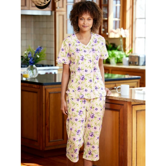 Vermont Country Store Women's Seersucker Robe Teal 14 Vermont Country Store Women's Seersucker Robe Teal - Image 12