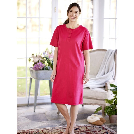 Vermont Country Store Women's Snap-Front Seersucker Robe Aqua Stripe 7 Vermont Country Store Women's Snap-Front Seersucker Robe Aqua Stripe - Image 5