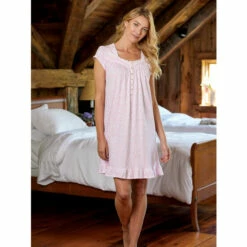 Ella Simone Women's Lace Knit Pajamas Blue