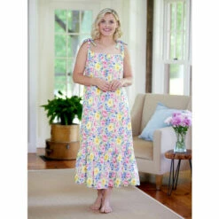 Eileen West Garden Bouquet Cotton Lawn Nightgown Pink Floral 9 Eileen West Garden Bouquet Cotton Lawn Nightgown Pink Floral -Cheap Nasty Store unnamed file 564