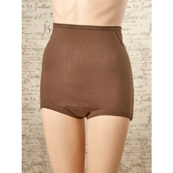 Vermont Country Store Women's Long-Torso Comfort Briefs, 3 Pairs Coffee 9 Vermont Country Store Women's Long-Torso Comfort Briefs, 3 Pairs Coffee - Image 7