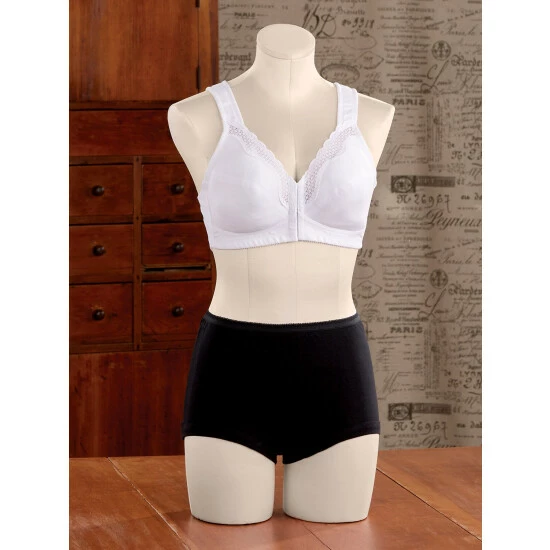 Vermont Country Store Women's Short-Torso Comfort Briefs, 3 Pairs Black 4 Vermont Country Store Women's Short-Torso Comfort Briefs, 3 Pairs Black - Image 2