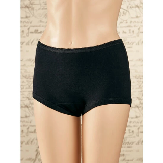 Vermont Country Store Women's Short-Torso Comfort Briefs, 3 Pairs Black 9 Vermont Country Store Women's Short-Torso Comfort Briefs, 3 Pairs Black - Image 7