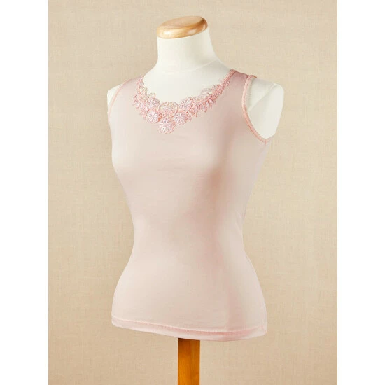 Vermont Country Store Scoop-Neck Camisole With Lace Trim Black 7 Vermont Country Store Scoop-Neck Camisole With Lace Trim Black - Image 5