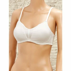 Vermont Country Store Cotton Knit Comfort Bra White -Cheap Nasty Store unnamed file 701